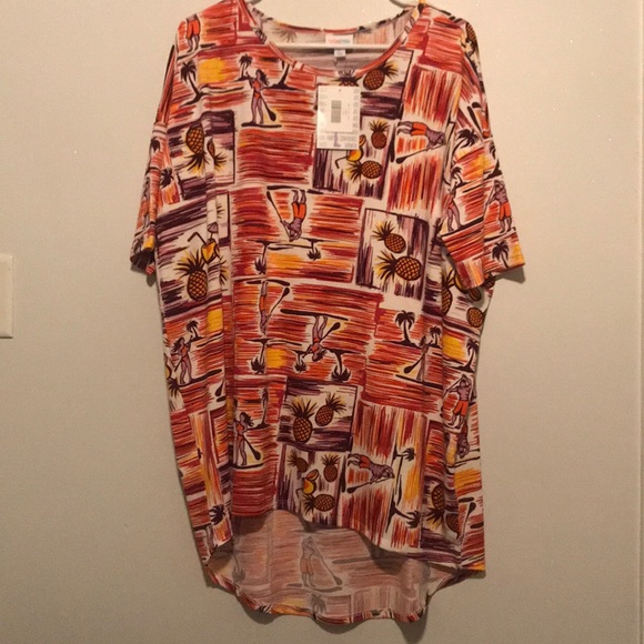 Lularoe | Limited Edition Hawaiian Print Irma Tunic - Picture 1 of 4